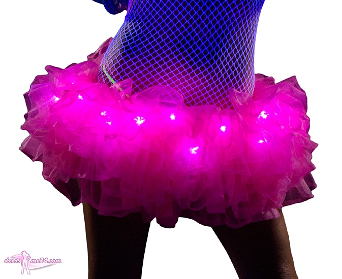 LED Petticoat hotpink - Kostüme, Fasching, Halloween, Petticoats | Art.Nr.:  CL511HP