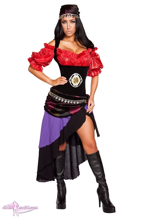 Sexy Zigeuner Kostüm Deluxe - Kostüme für Fasching | Art.Nr.: 4617