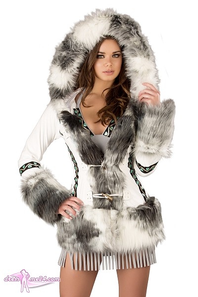 Eskimo Kostüm Jacke Deluxe - für Fasching & Shows | Art.Nr.: CS225