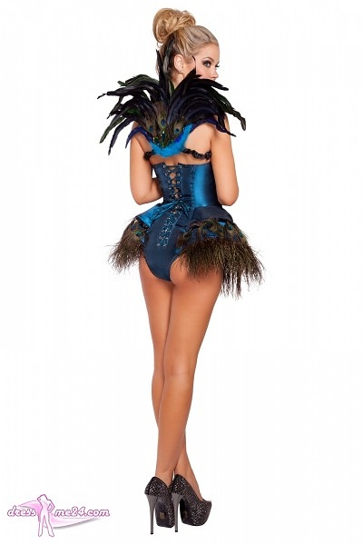 Pfau Kostüm Lady Peacock - Tierkostüme für Fasching | Art.Nr.: 4627
