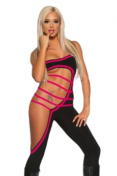 GoGo Overall Cut Out schwarz/pink