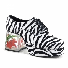 Herren Zebra Plateau Schuhe