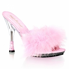 High Heels Glitzy-501-8 baby pink