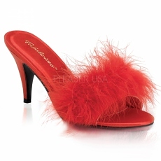 High Heels Pantolette Amour-03 rot