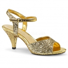 High Heels Sandalette Belle-309 Glitter gold
