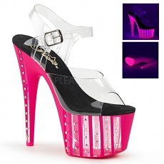 Plateau High Heels Adore-708VLRS neon pink