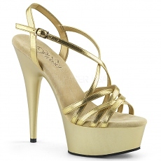 Plateau High Heels Delight-613 gold