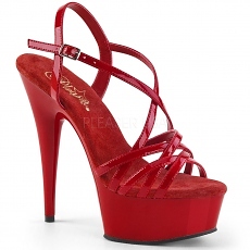 Plateau High Heels Delight-613 rot