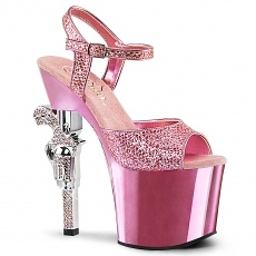 Plateau High Heels Revolver-709 baby pink