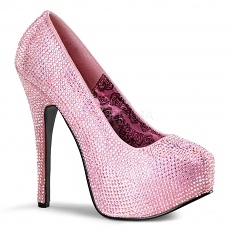 Strass Plateau Pumps Teeze-06R baby pink