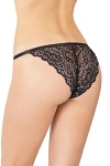 Coquette Panty ouvert schwarz silber