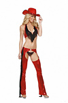 Cowgirl Chaps & Top Randy Red