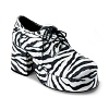 Herren Zebra Disco Plateau Schuhe