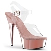 Plateau High Heels Delight-608 rose gold