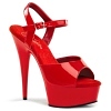 Plateau High Heels Delight-609 rot