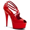 Plateau High Heels Delight-612 rot