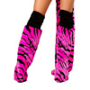 Tiger pink Kostüm Beinstulpen - Premium Qualität